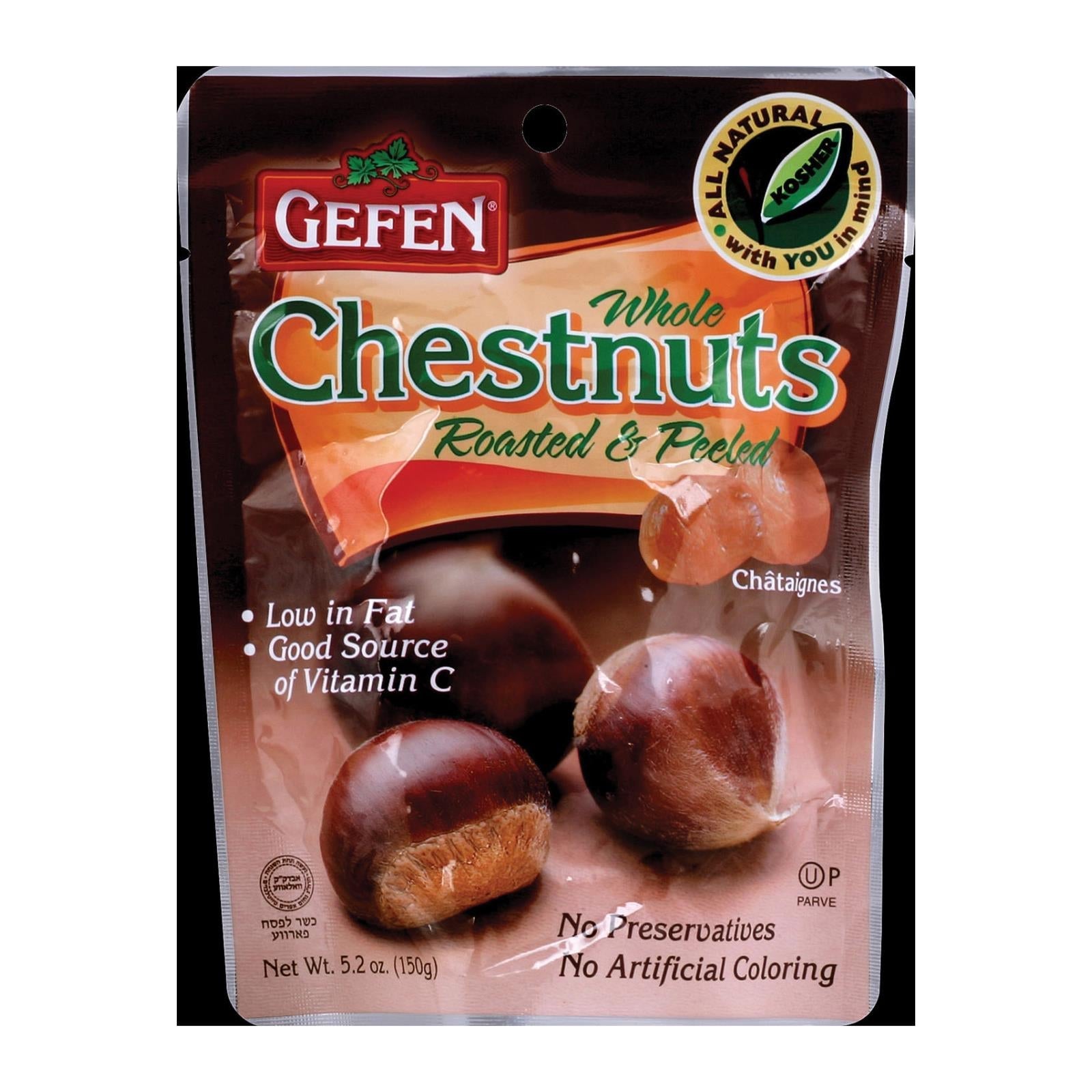 gefen whole chestnuts low fat case of 12 5 2 oz
