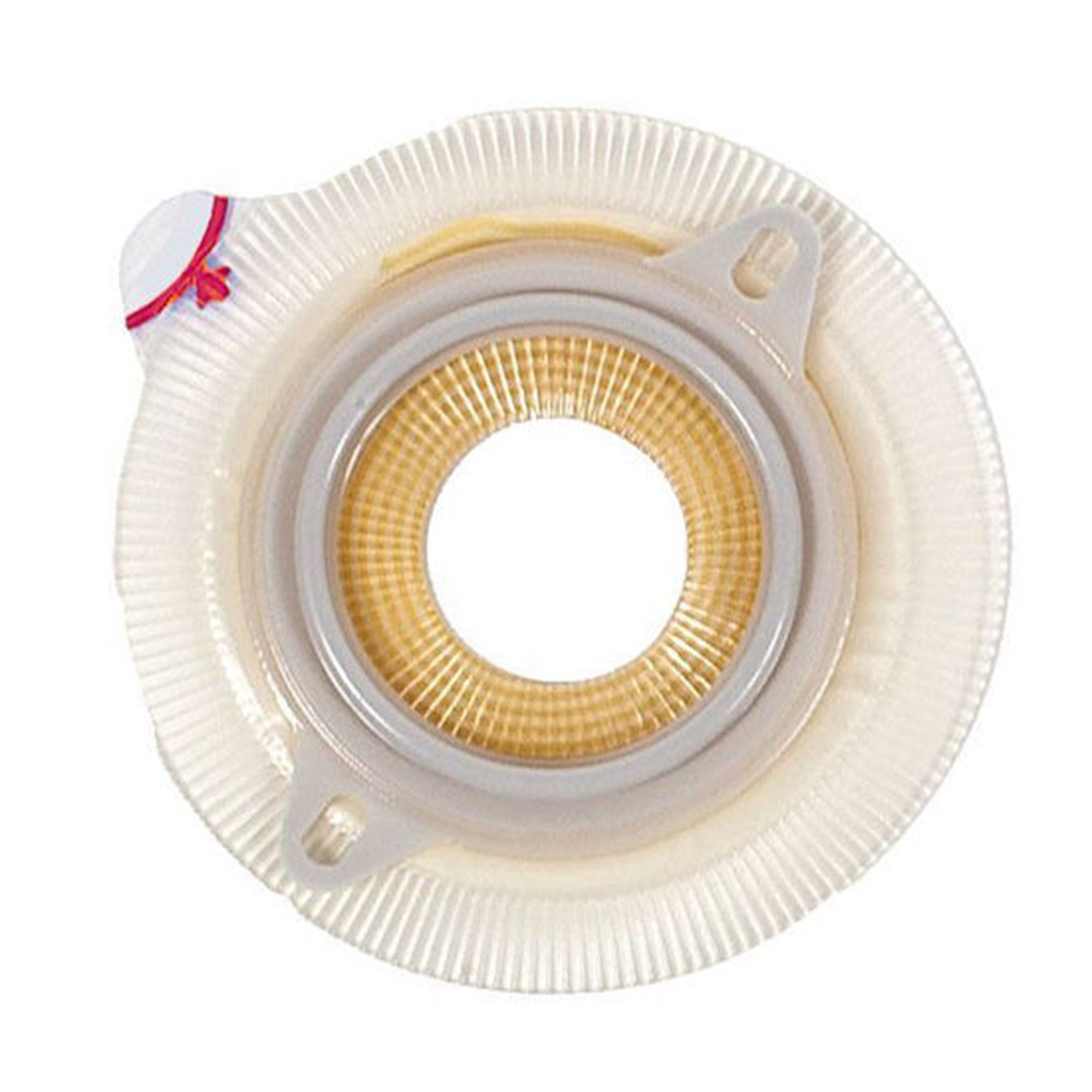 Ostomy Barrier Assura2 Trim to Fit, Extended Wear Silicone Based Adhesive 50 mm Flange Red Code System Synthetic Resin 3/8 to 1 3/4 Inch Opening 2 Inch Diameter