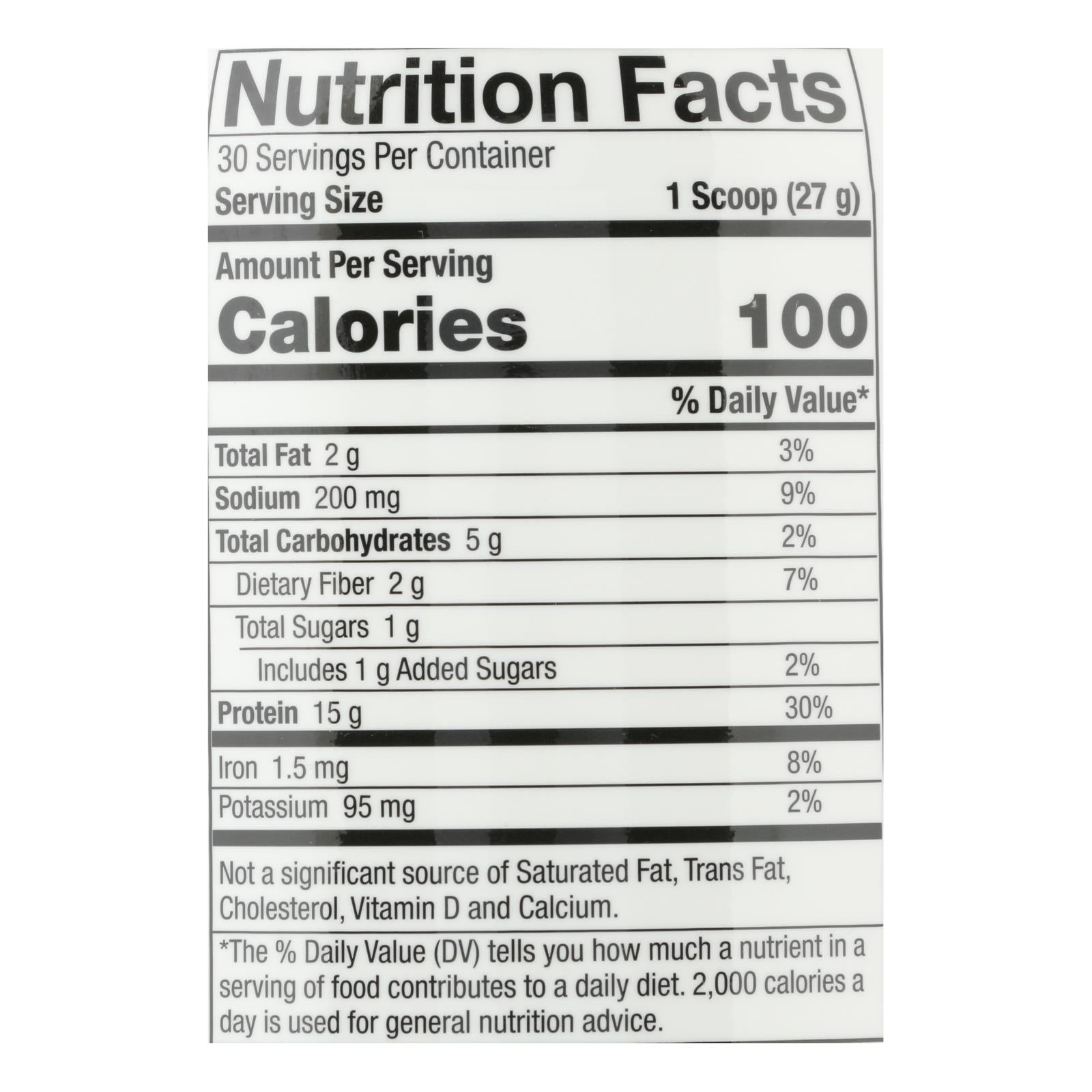 genceutic naturals plant head protein chocolate 1 7 lb