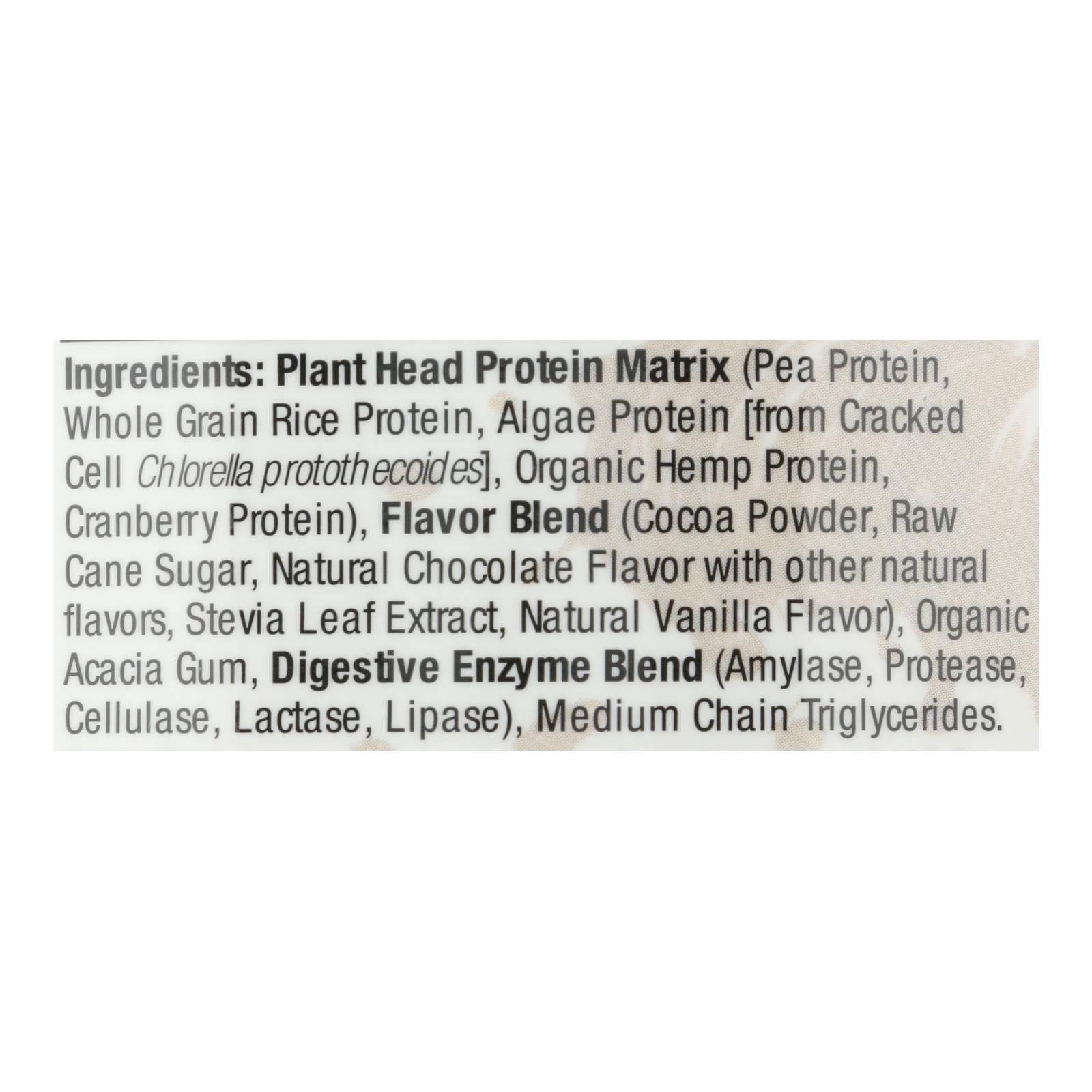 genceutic naturals plant head protein chocolate 1 7 lb