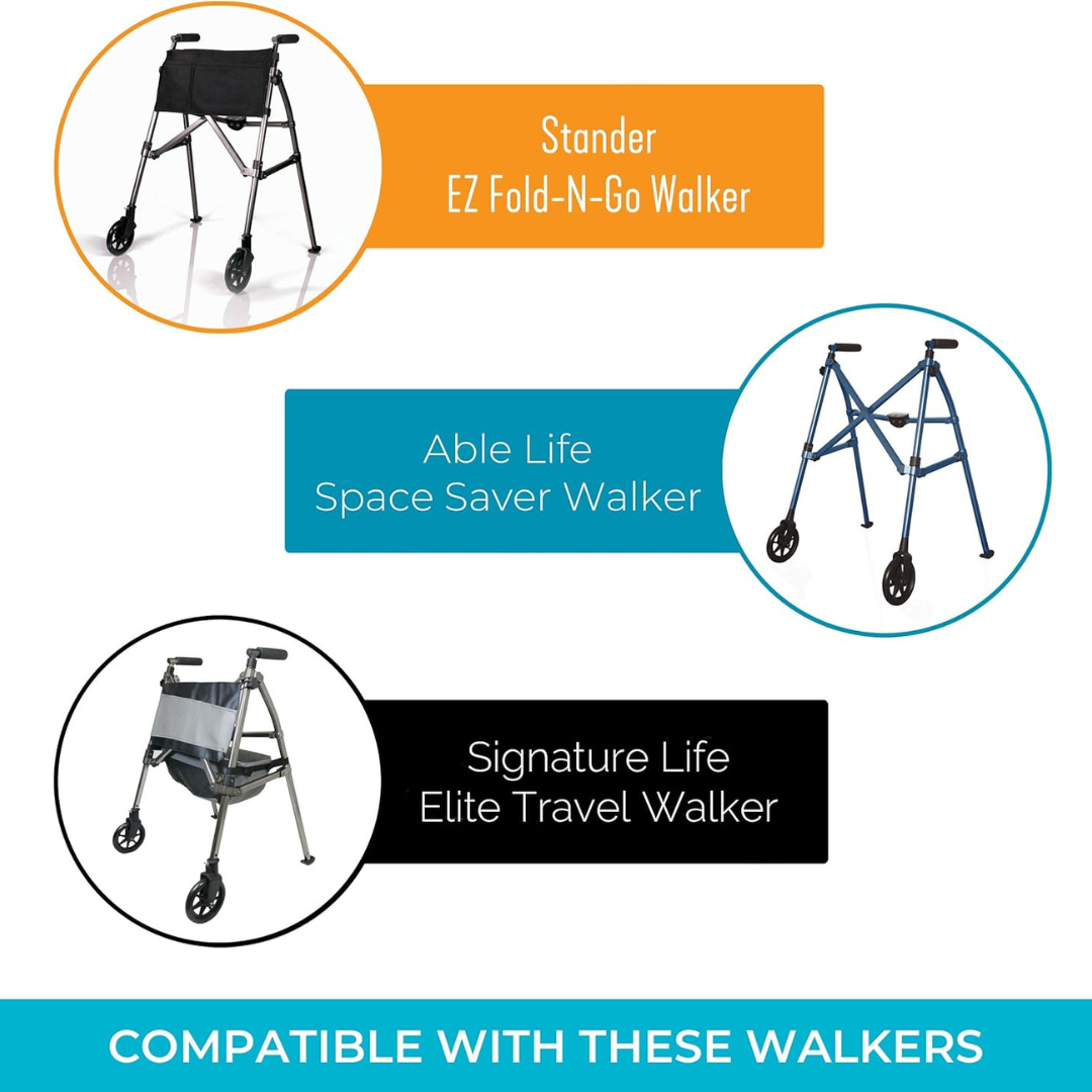 glides for ez fold n go walker pair