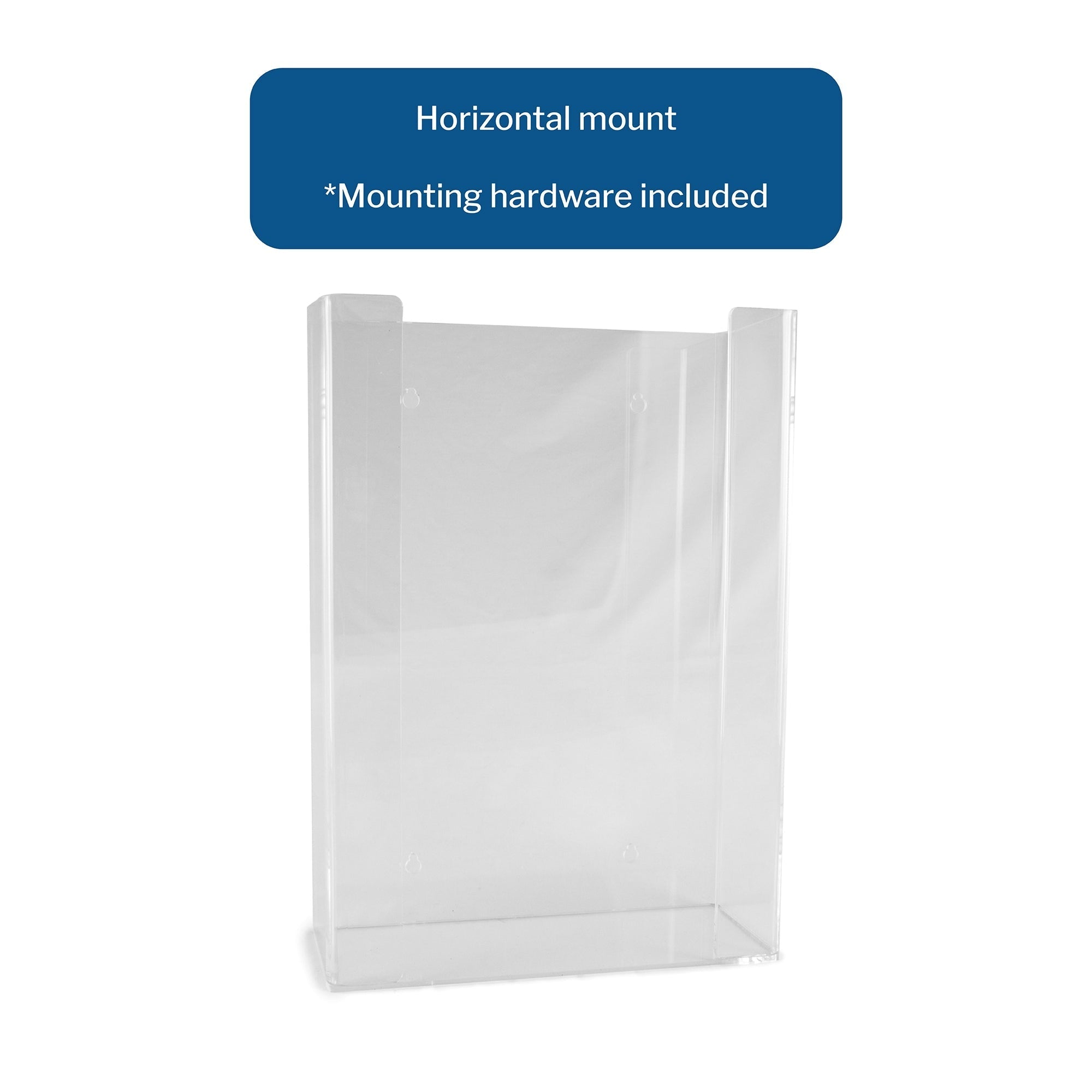 glove box holder mckesson horizontal mounted 3 box capacity clear 4 1 4 x 11 x 16 inch plastic packaging type each