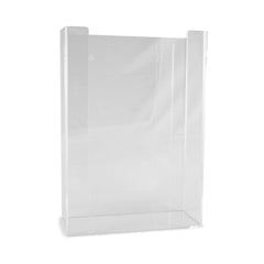 glove box holder mckesson horizontal mounted 3 box capacity clear 4 1 4 x 11 x 16 inch plastic packaging type each