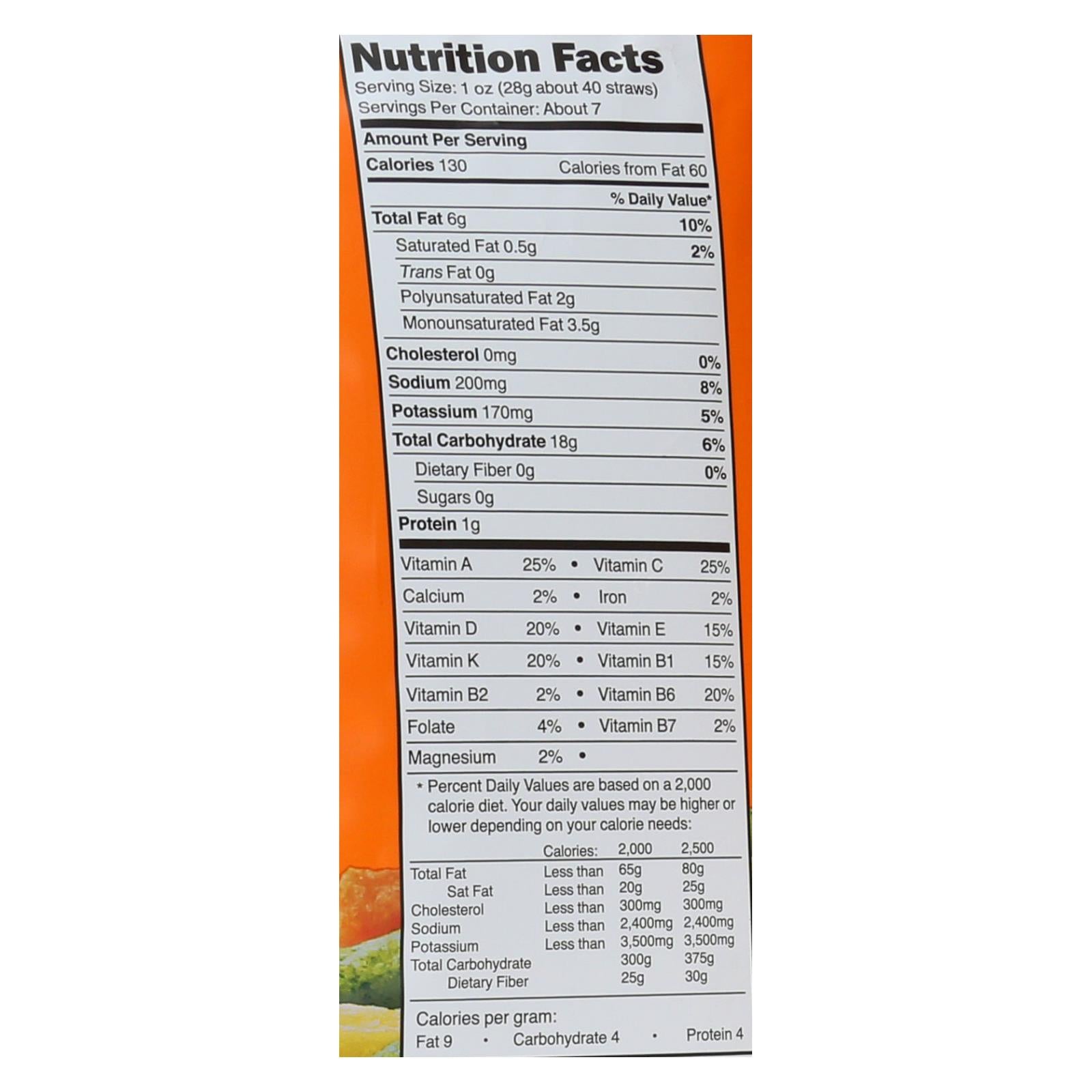 good health sea salt veggie straws case of 10 6 25 oz
