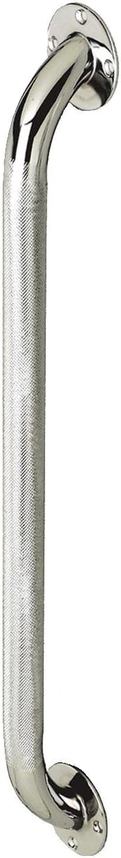 grab bar knurled chrome 24in