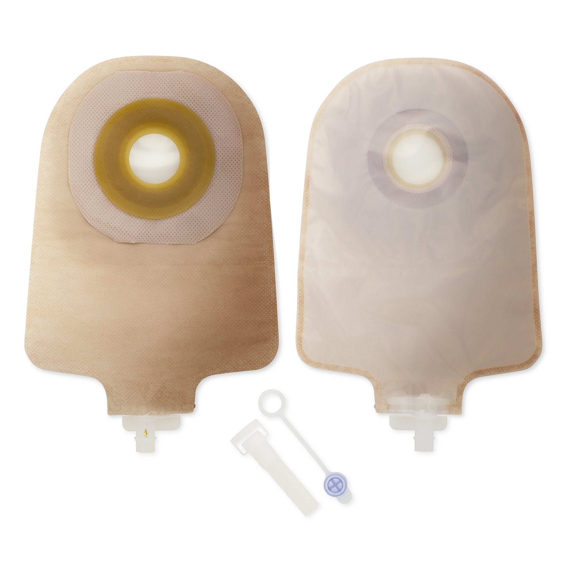 Urostomy Pouch Premier One-Piece System 9 Inch Length Flat, Pre-Cut 1-1/2 Inch Stoma Drainable