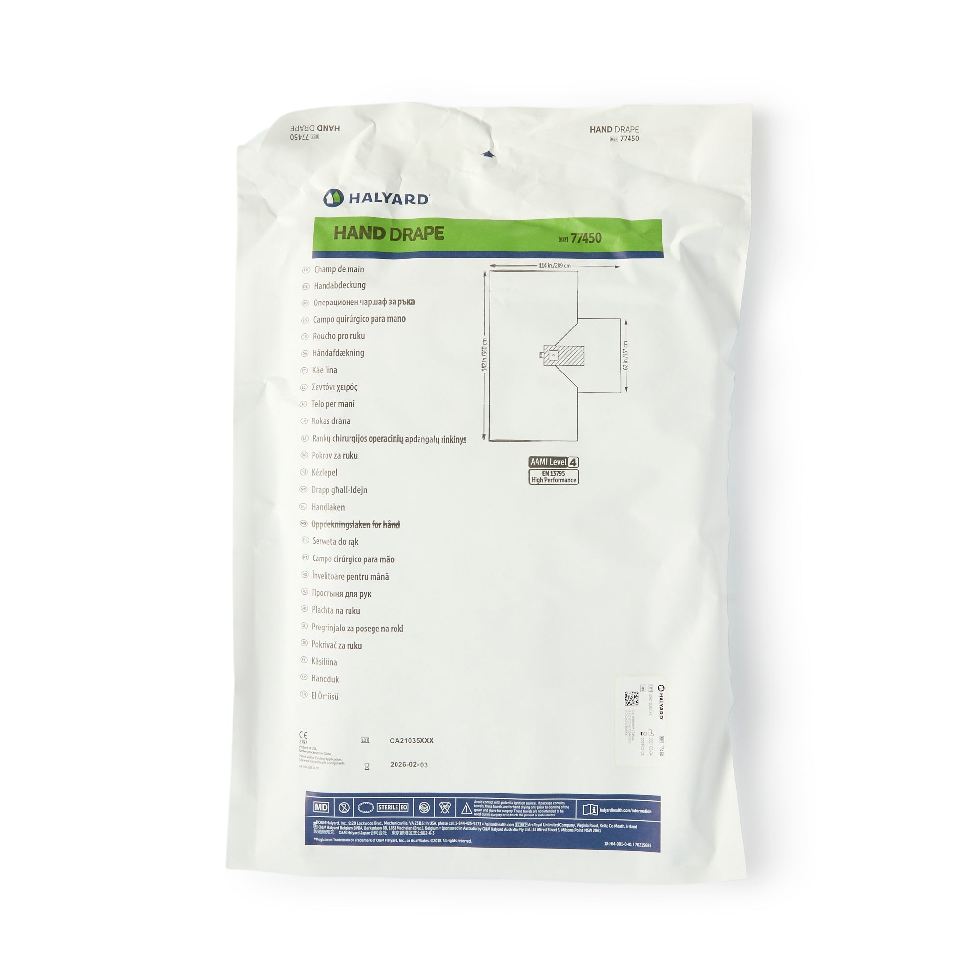 halyard sterile hand orthopedic drape 114 x 142 inch 0 orthopedic drape mk406665ea