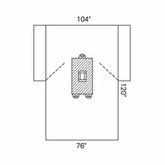 Abdominal Drape Laparotomy Drape 104 W X 76 W X 120 L Inch Sterile