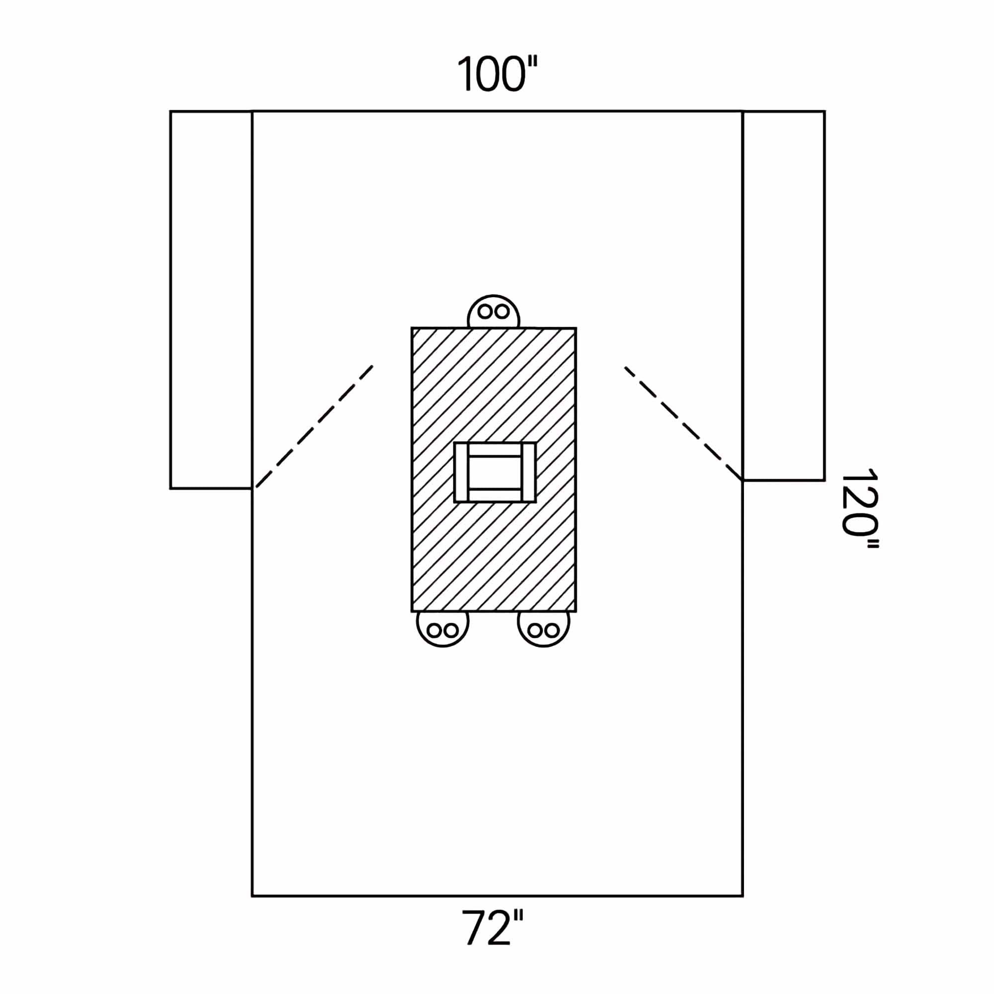 Abdominal Drape Transverse Laparotomy Drape 100 W X 72 W X 120 L Inch Sterile