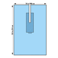 Surgical Drape U Drape 80 W X 124 L Inch Sterile