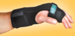 TKO Standard Hand & Finger Brace – Left Hand Black Neoprene, 7–10 in Palm One Size Fits Most