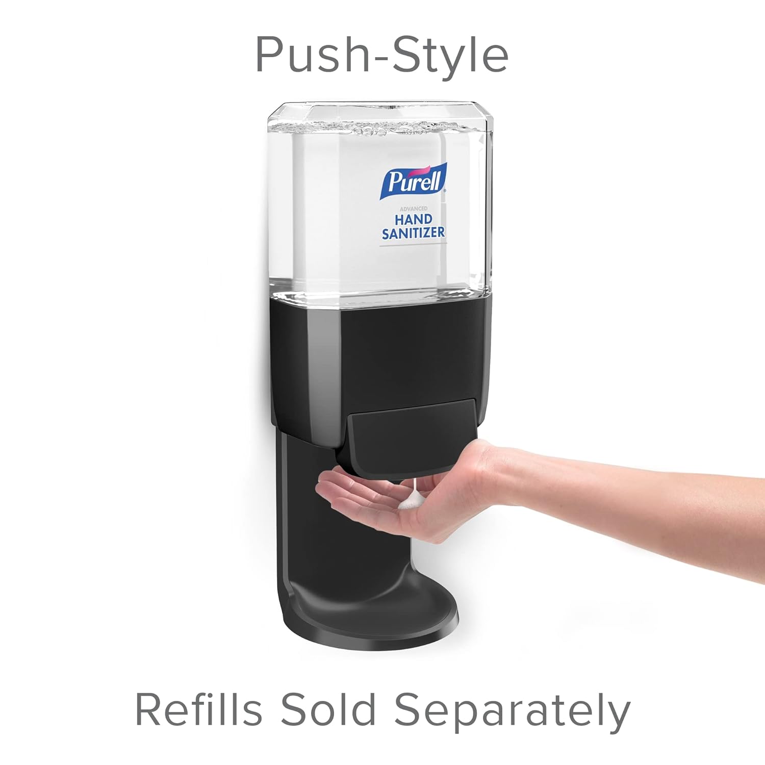 hand hygiene dispenser purell es4 graphite abs plastic manual push 1200 ml wall mount