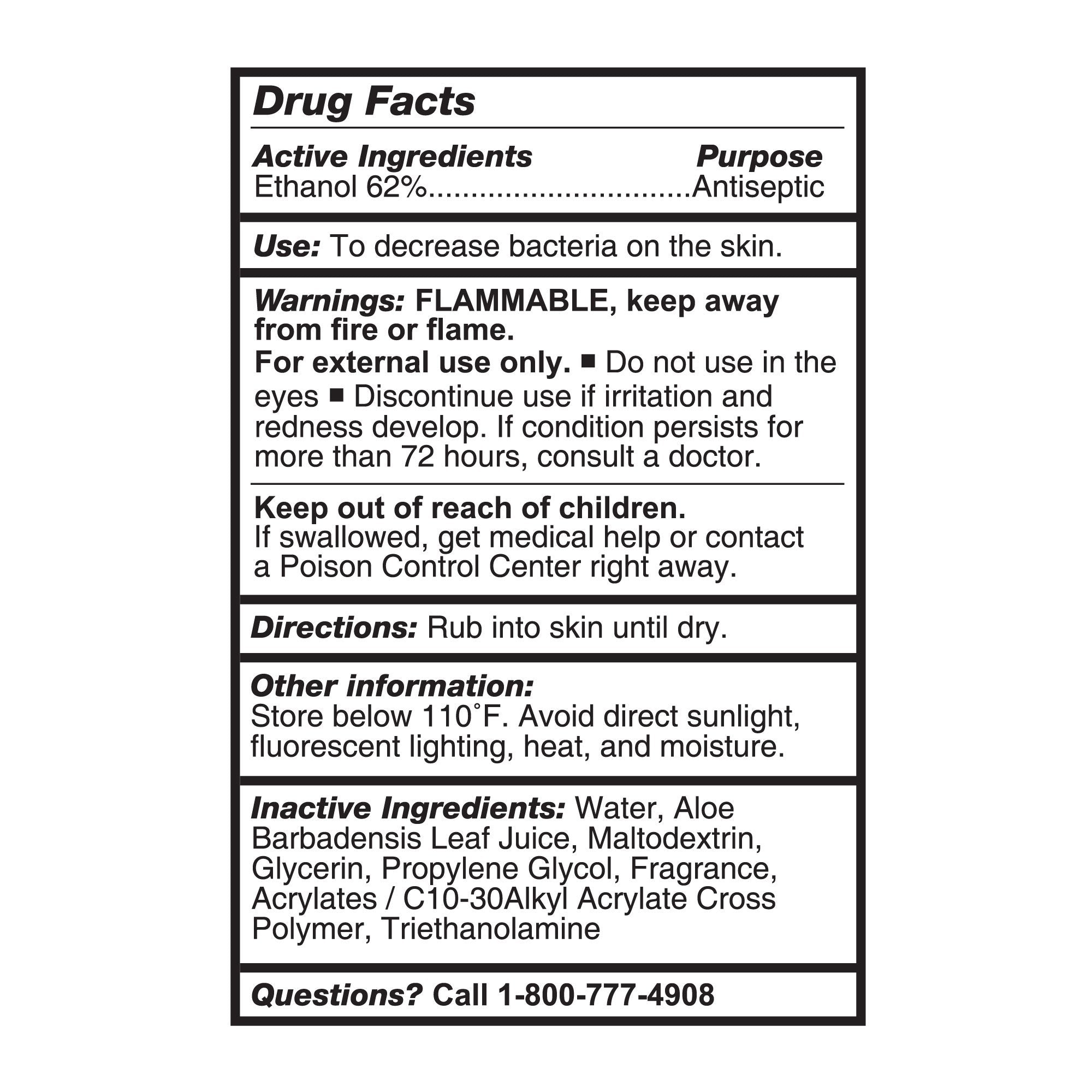 hand sanitizer with aloe mckesson 8 oz ethyl alcohol gel pump bottle packaging type each