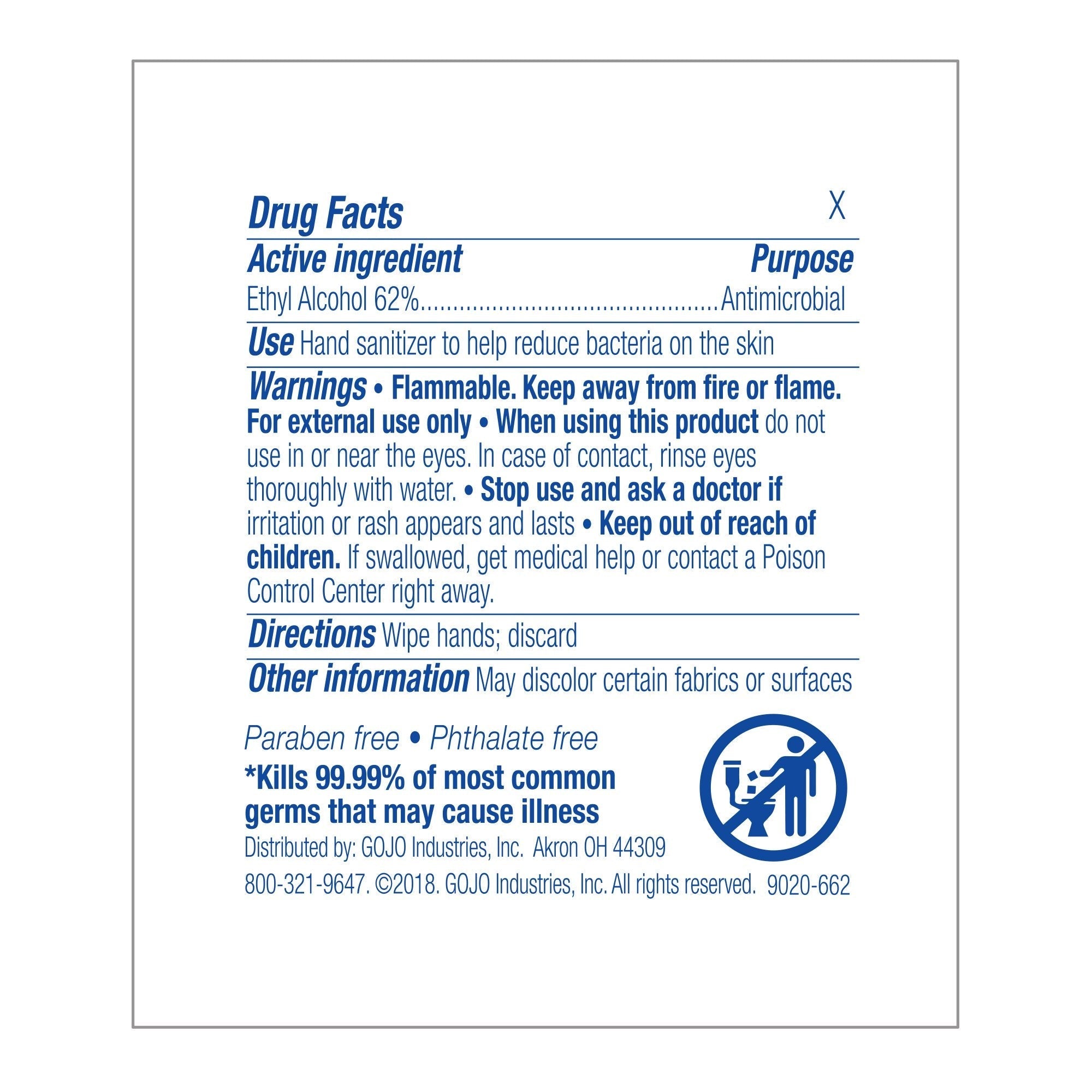 hand sanitizing wipe purell 100 count ethyl alcohol wipe individual packet packaging type case