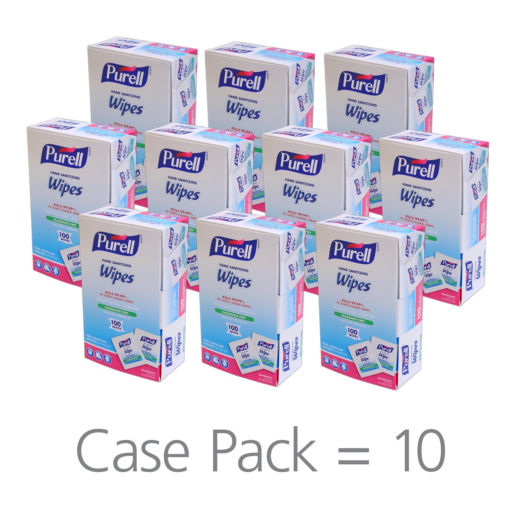 hand sanitizing wipe purell 100 count ethyl alcohol wipe individual packet packaging type case