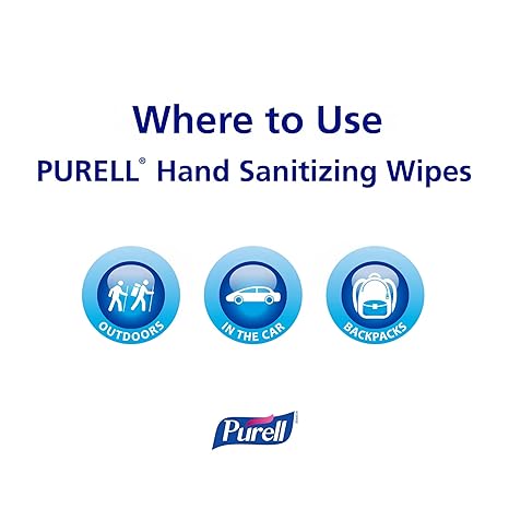 hand sanitizing wipe purell 270 count bzk benzalkonium chloride wipe canister packaging type case