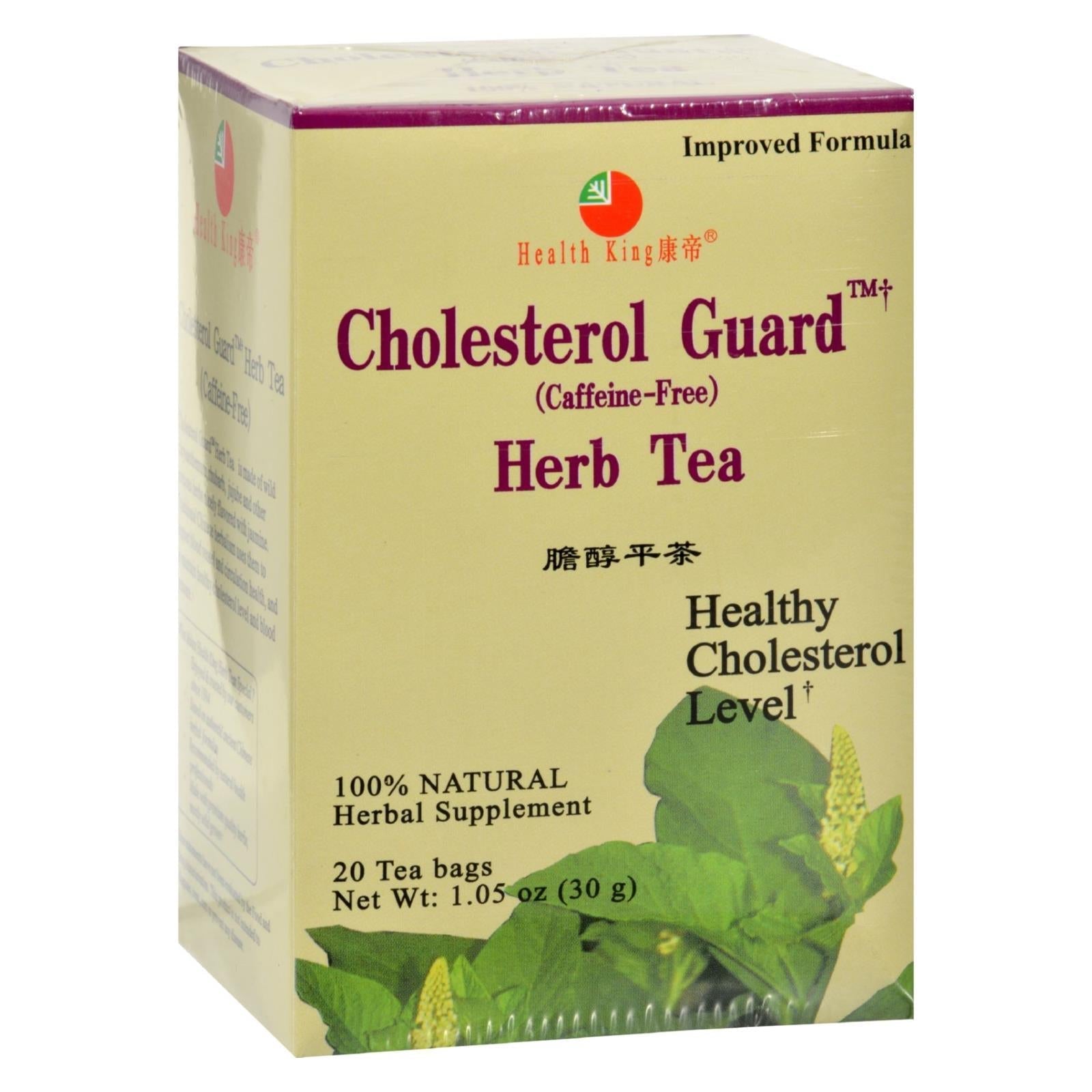 health king cholesterol guard herb tea 20 tea bags