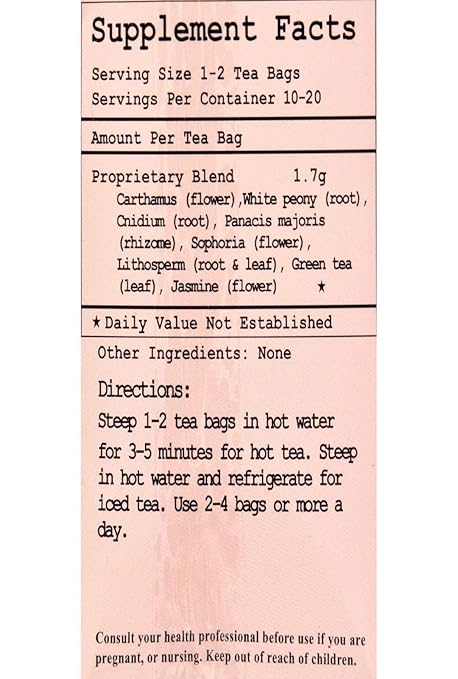 health king medicinal teas blood tonifier and circulator herb tea 20 tea bags