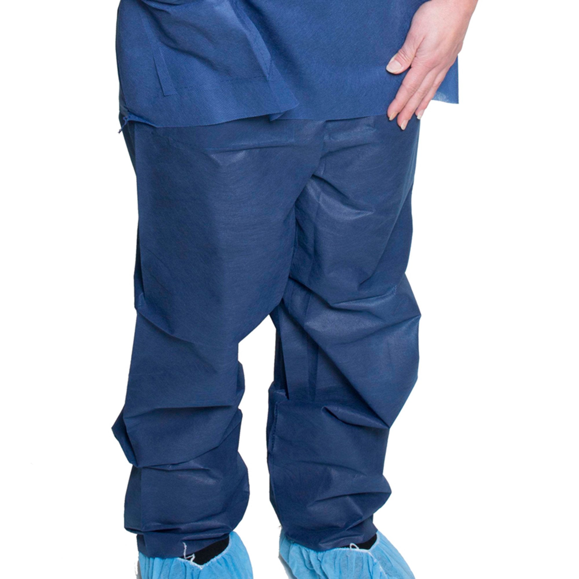 Scrub Pants Dukal Straight Leg Large Dark Blue Unisex