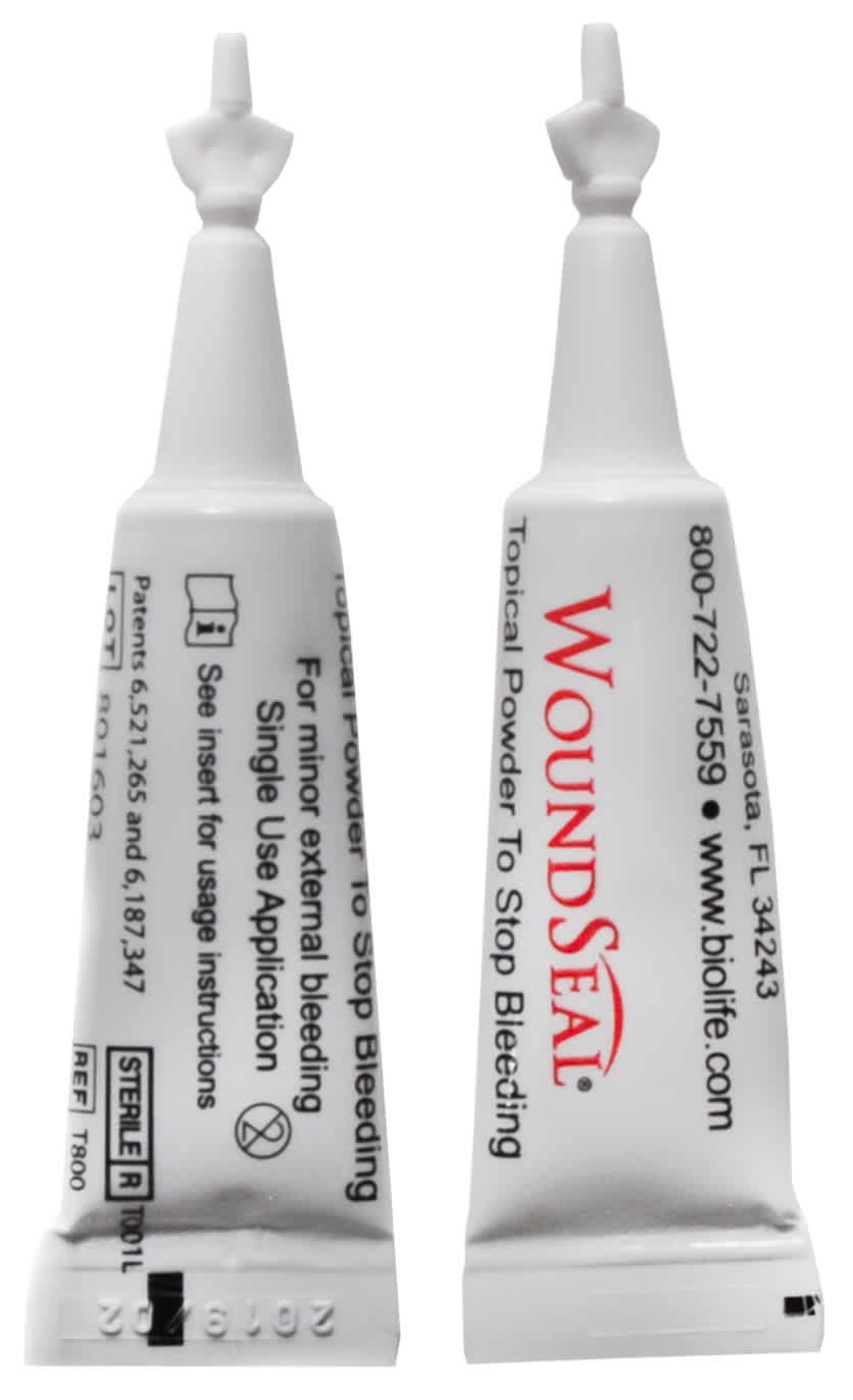 hemostatic agent wound seal 2 per pack sterile