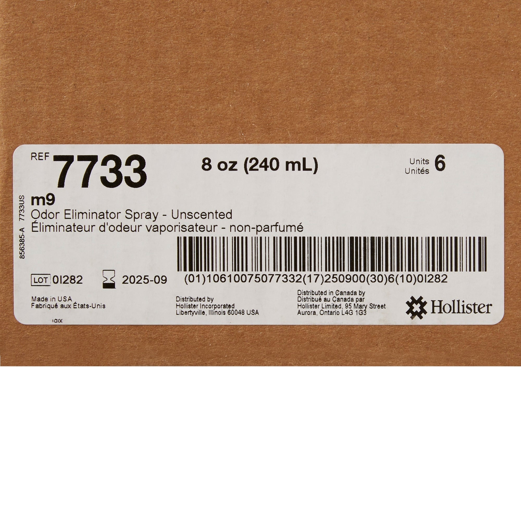 hollister m9 ostomy appliance deodorant 8 oz unscented m9 deodorizer mk474528ea