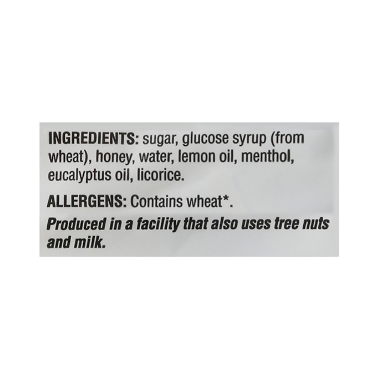 honees cough drops honey lemon lemon menthol 20 cough drops