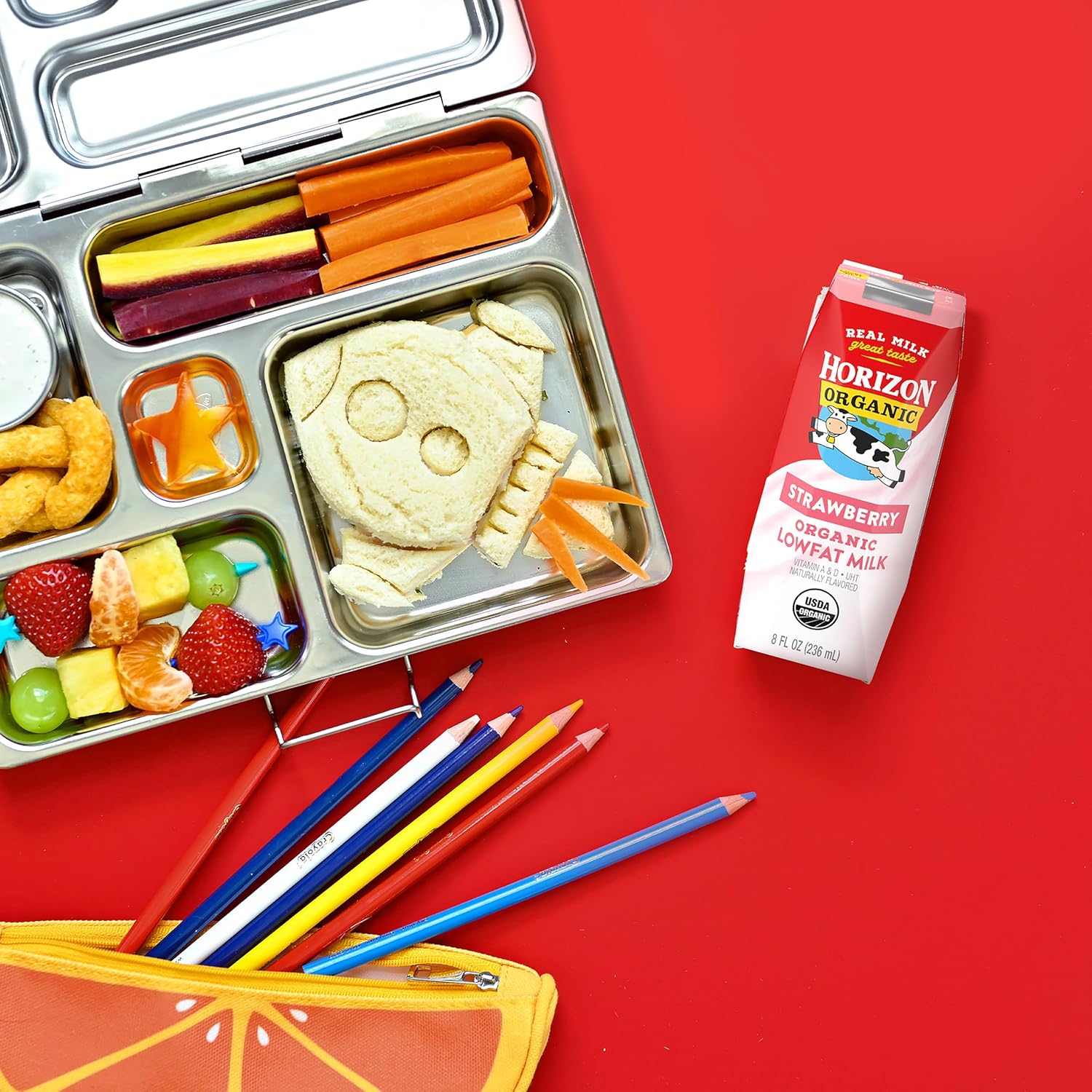 horizon organic dairy low fat milk strawberry case of 3 8 fl oz