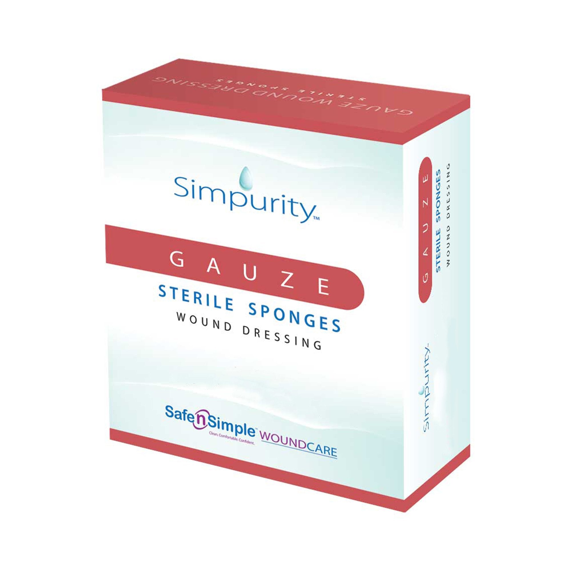 Island Dressing Simpurity Bordered Gauze 6 X 6-3/4 Inch Rectangle Sterile