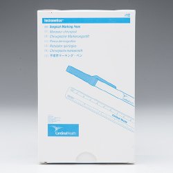 Skin Marker with Ruler Cardinal Health Gentian Violet Ink Sterile Wide Barrel Regular Tip