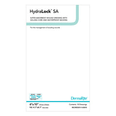 Super Absorbent Dressing HydraLock SA 6 X 10 Inch Rectangle