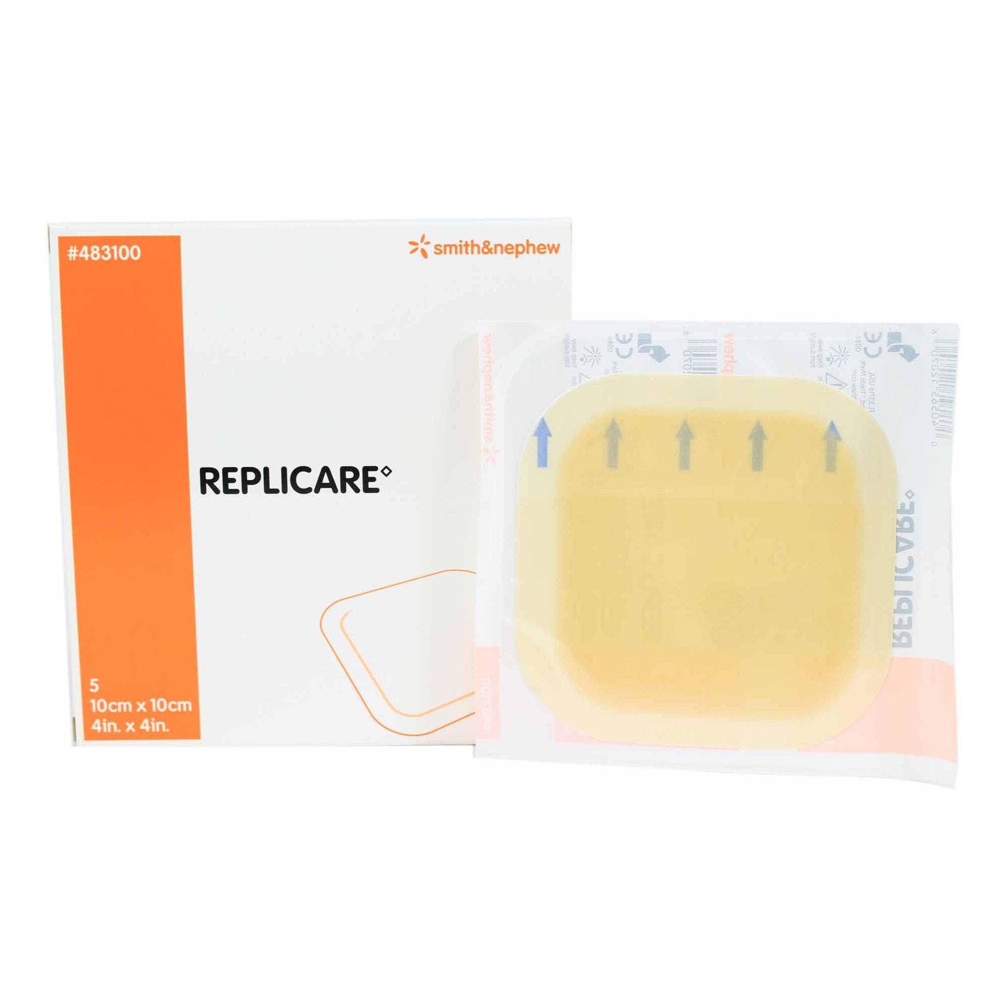 Hydrocolloid Dressing Replicare Film Backing 4 X 4 Inch Square Hydrocolloid / Film