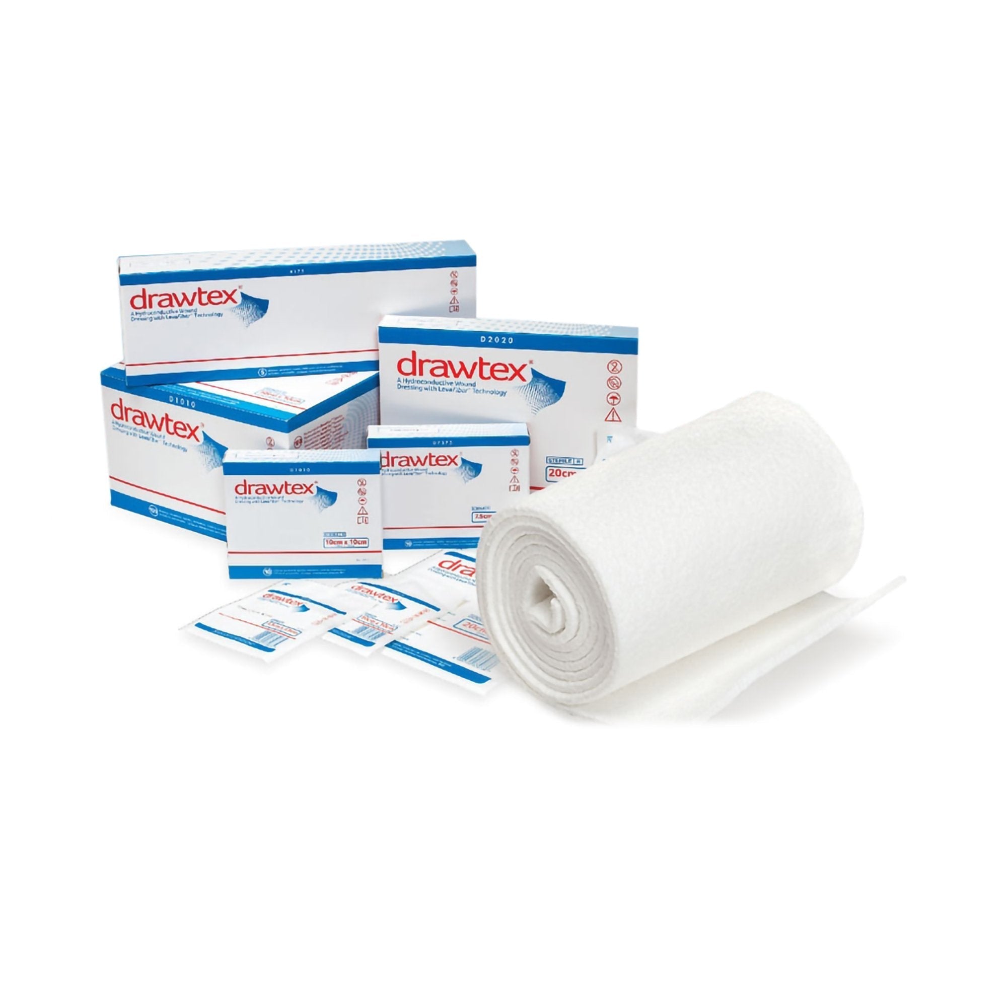 Hydroconductive Wound Dressing Drawtex 3/8 X 18 Inch Rope