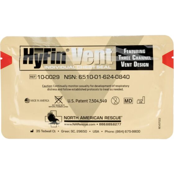 hyfin vent chest seal hyfin individual chest wound seal mk835140ea