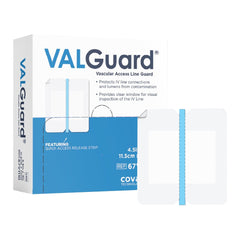 I.V. Specialty Dressing VALGuard Film 4 X 4 1/2 Inch Sterile