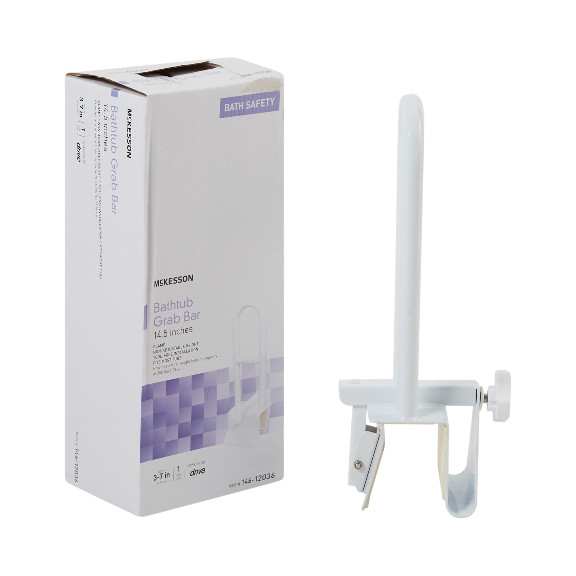 Bathtub grab bar McKesson bathroom support