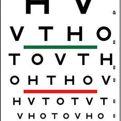 illuminated eye chart snellen 10 distance