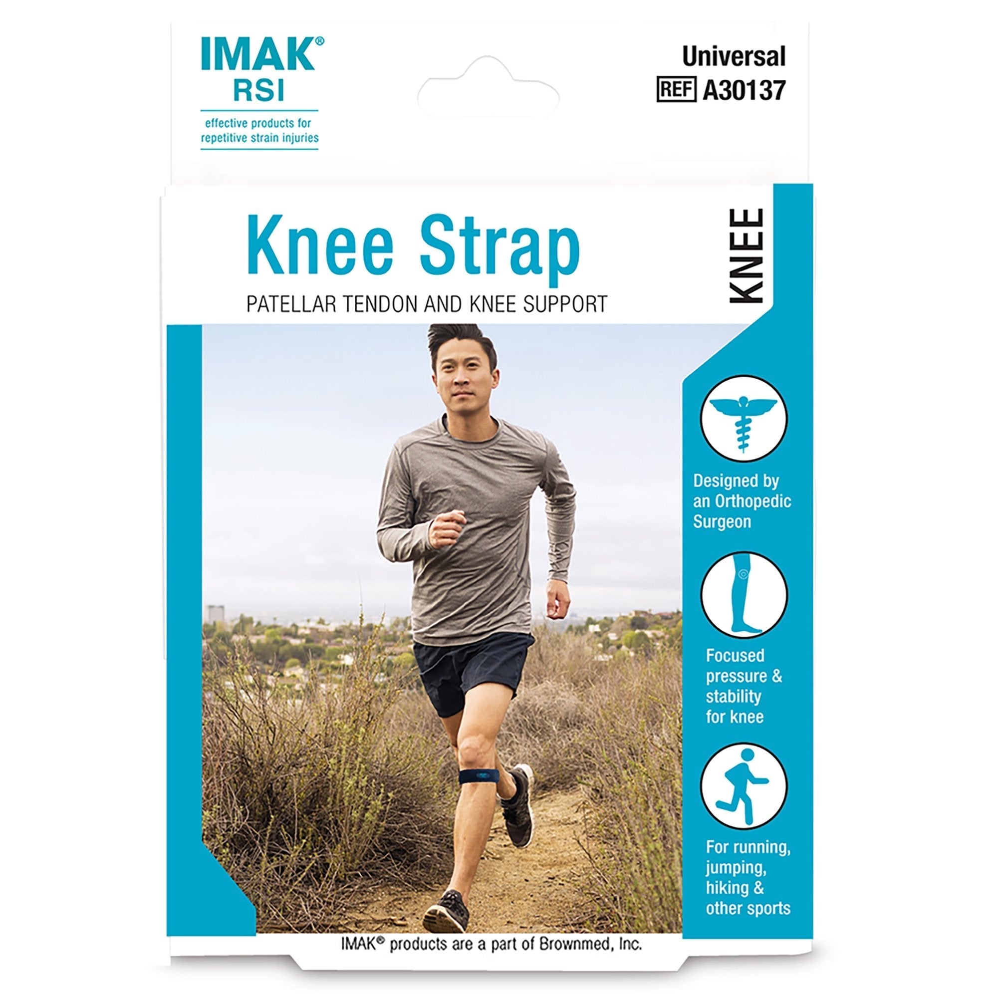 Knee Strap IMAK RSI One Size Fits Most Dual Locking System Left or Right Knee