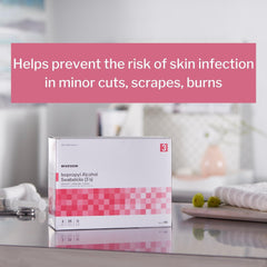 impregnated swabstick mckesson 70 strength isopropyl alcohol individual packet sterile packaging type box