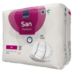 incontinence liner abena san premium 14 5 x 28 7 inch heavy absorbency fluff polymer core size 11 packaging type case