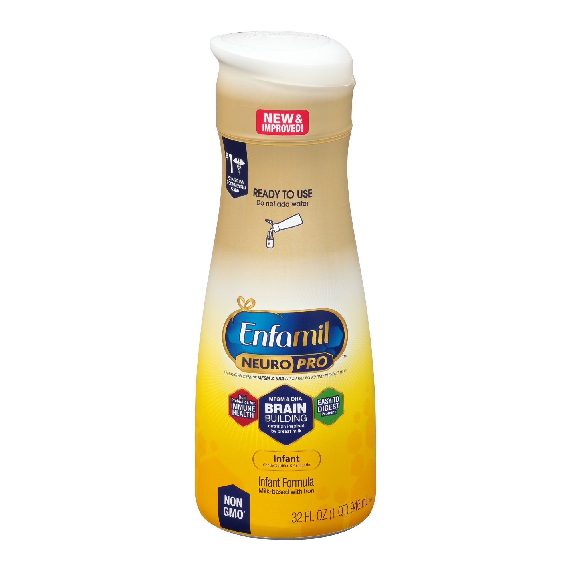 Infant Formula Enfamil NeuroPro™ Unflavored 2 oz. Nursette Bottle Liquid Iron