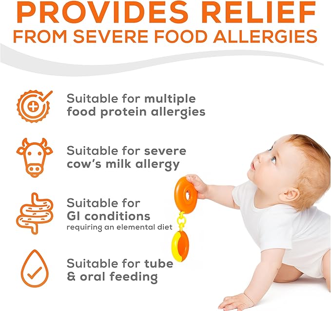 infant formula puramino unflavored 14 1 oz can powder amino acid cows milk allergy packaging type case