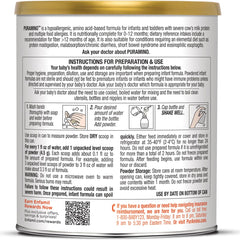 infant formula puramino unflavored 14 1 oz can powder amino acid cows milk allergy packaging type case