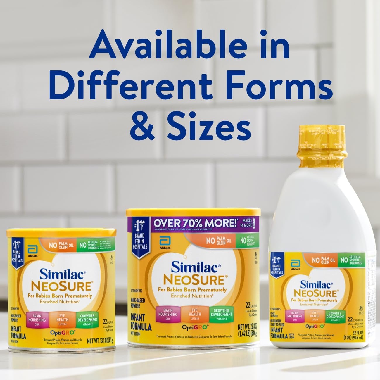 infant formula similac neosure unflavored 32 oz bottle liquid iron premature packaging type case