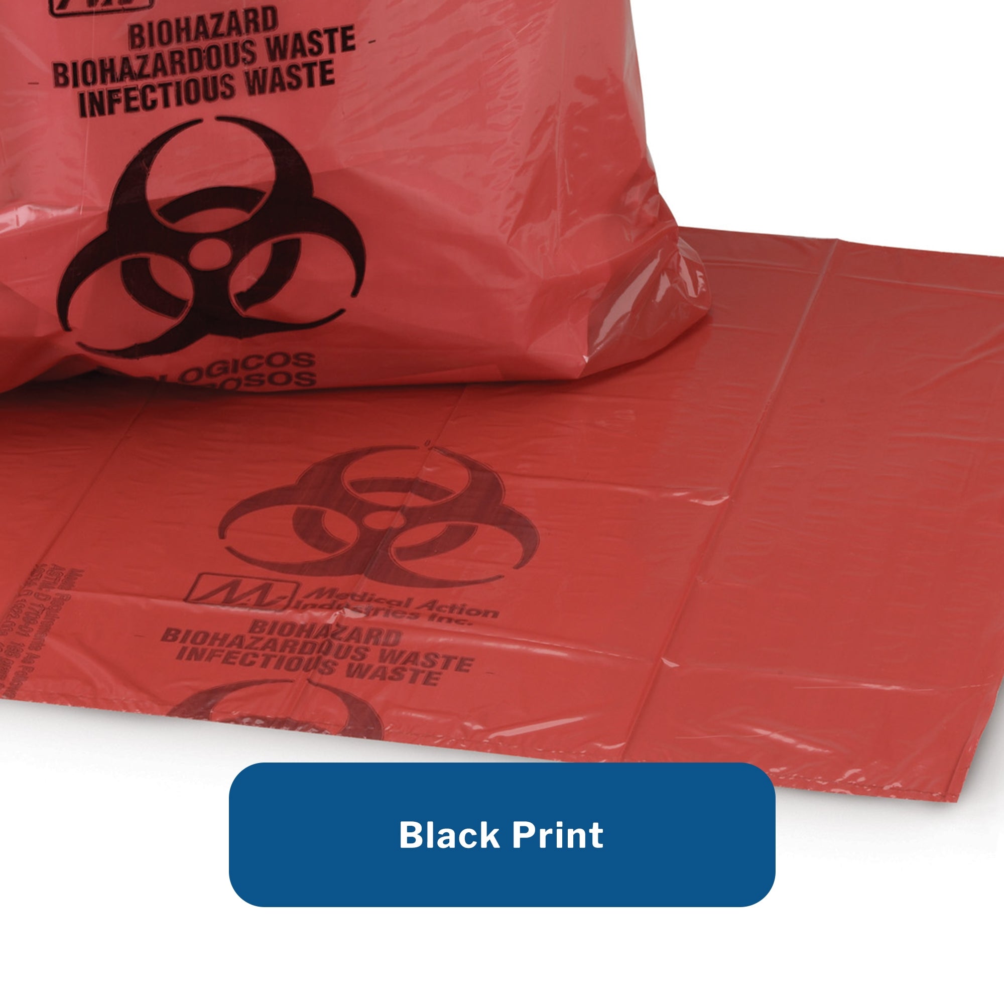 infectious waste bag mckesson 1 to 6 gal red bag 11 x 14 inch packaging type box