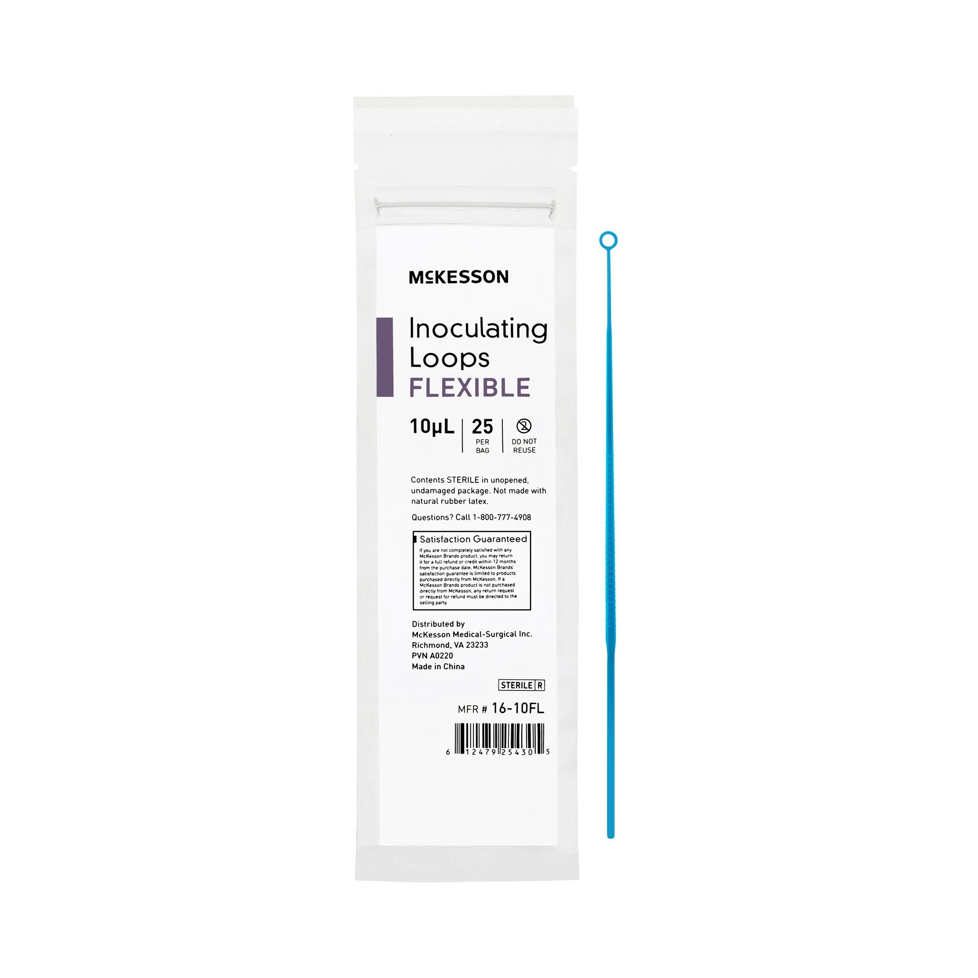 Inoculating Loop McKesson 10 ?L High Impact Polystyrene Integrated Handle Sterile