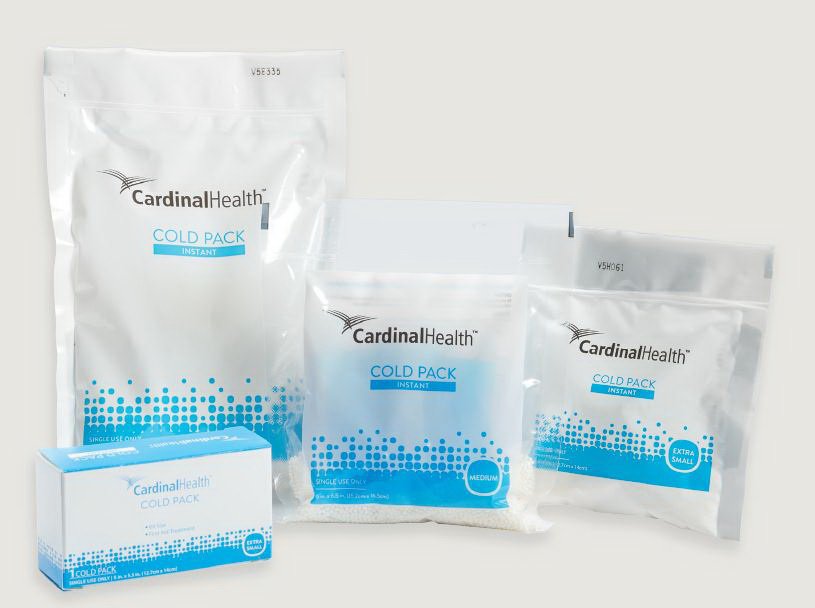 Instant Cold Pack Cardinal Health Non Sweat General Purpose Large 6 X 9 Inch Plastic / Ammonium Nitrate / Water Disposable