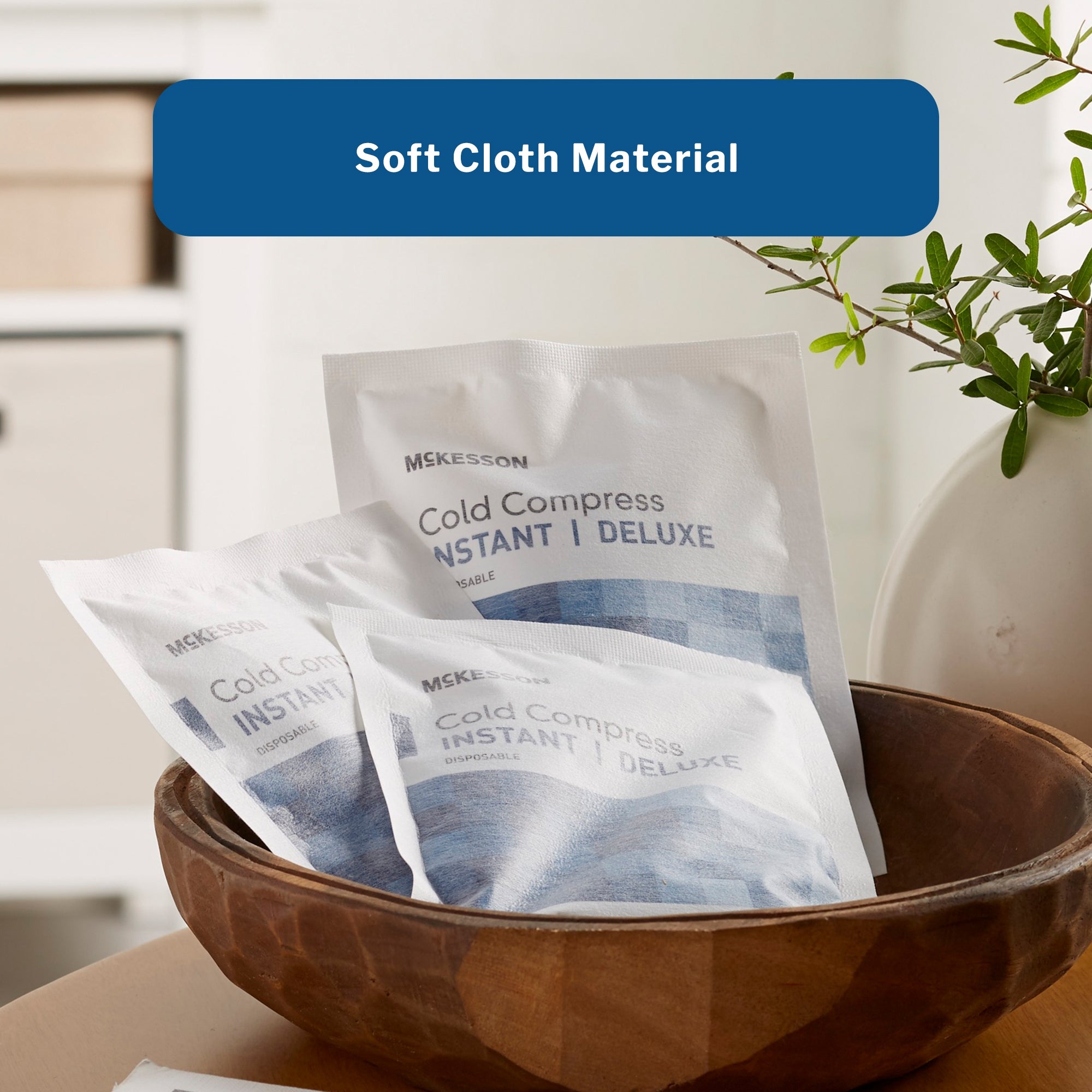 instant cold pack mckesson deluxe general purpose large 6 4 5 x 9 inch fabric calcium ammonium nitrate water disposable packaging type each