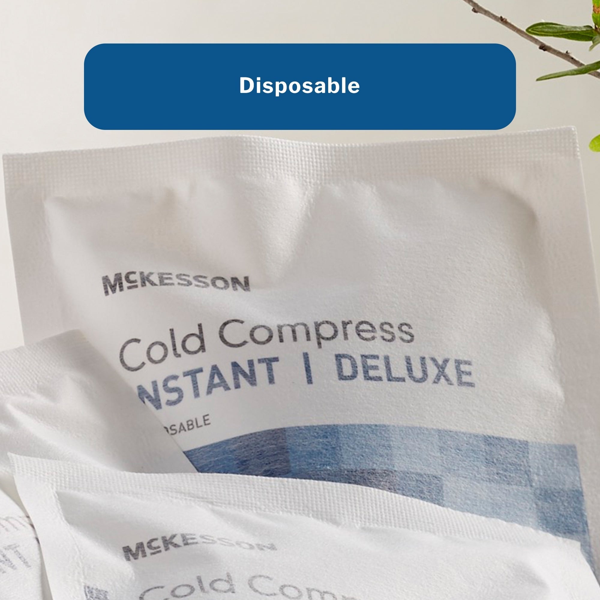 instant cold pack mckesson deluxe general purpose large 6 4 5 x 9 inch fabric calcium ammonium nitrate water disposable packaging type each
