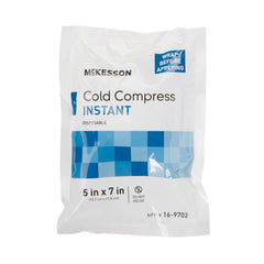 Instant Cold Pack McKesson General Purpose 5 X 7 Inch Plastic / Calcium Ammonium Nitrate / Water Disposable