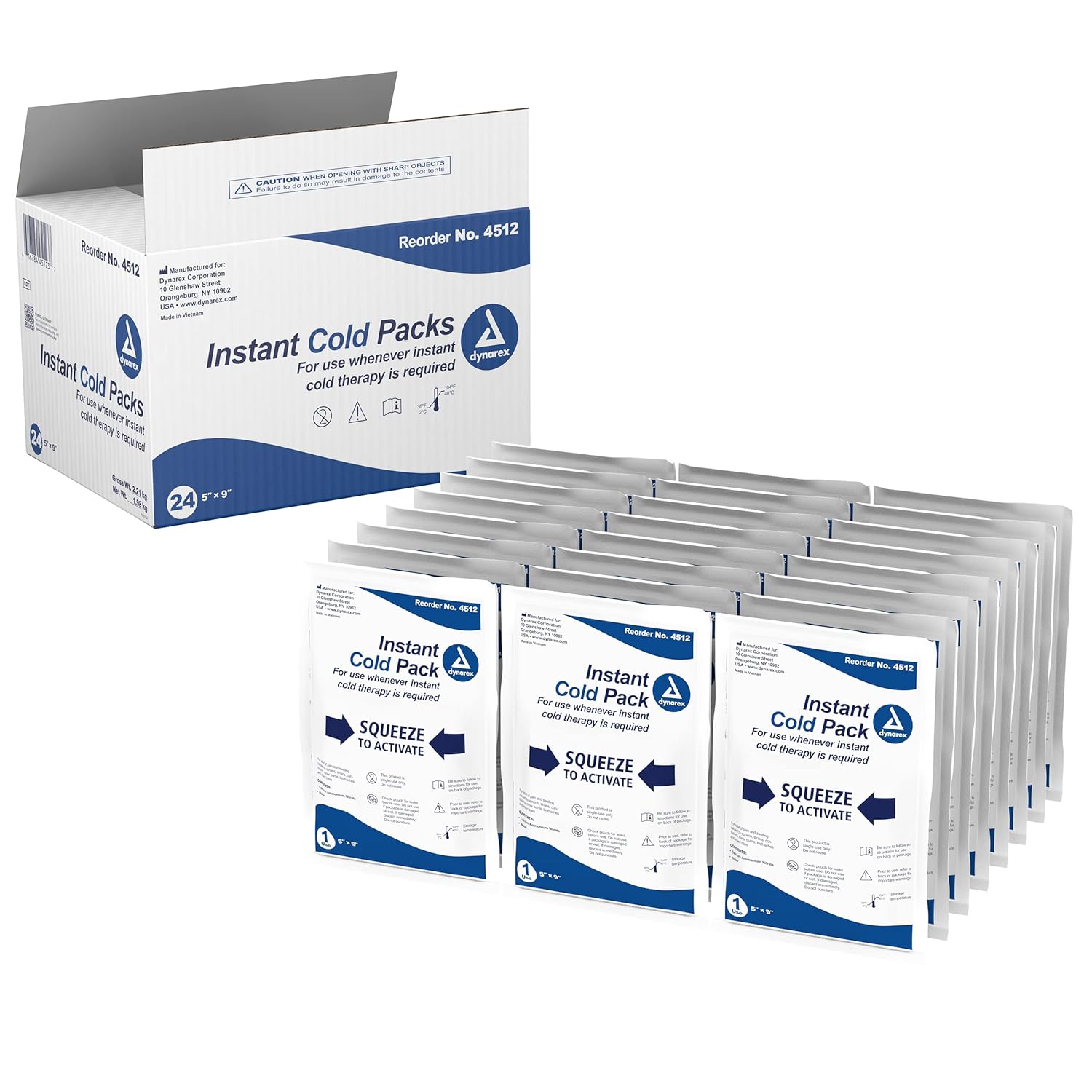 instant cold packs each 5 x9